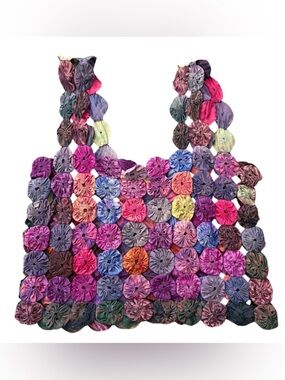 Boho Crop Top Tank  Patchwork Festival